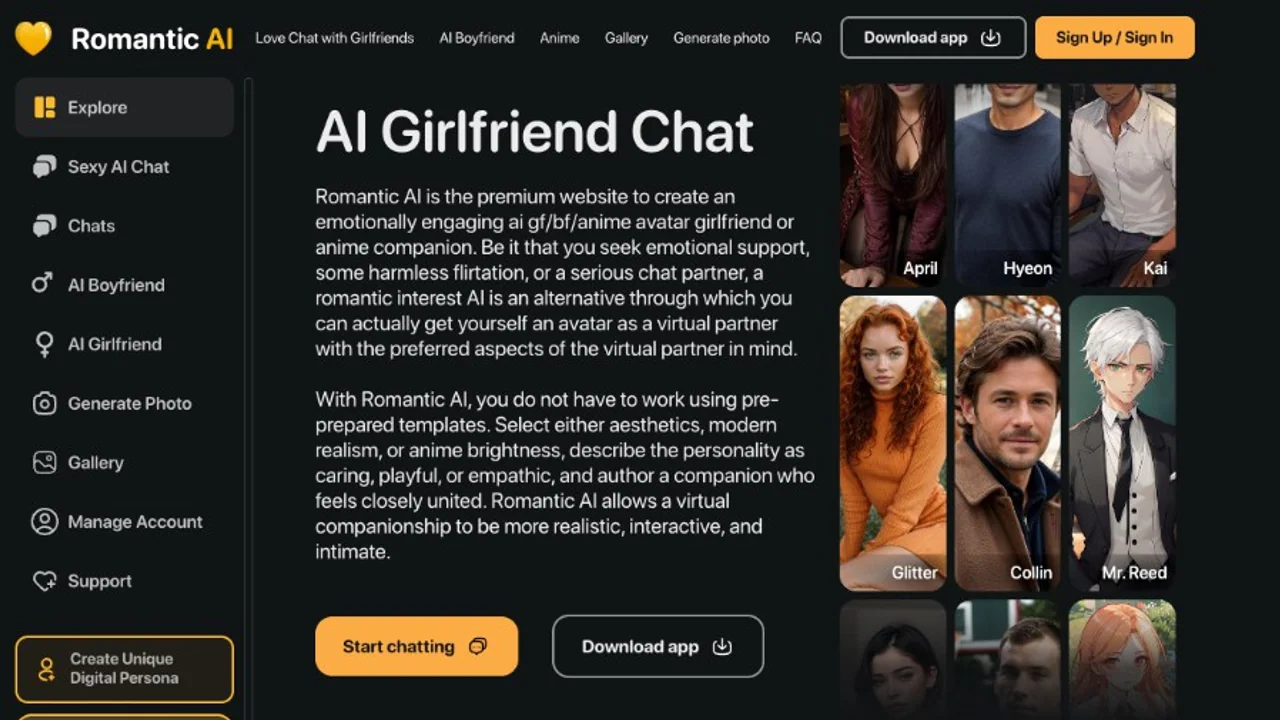 Romantic AI